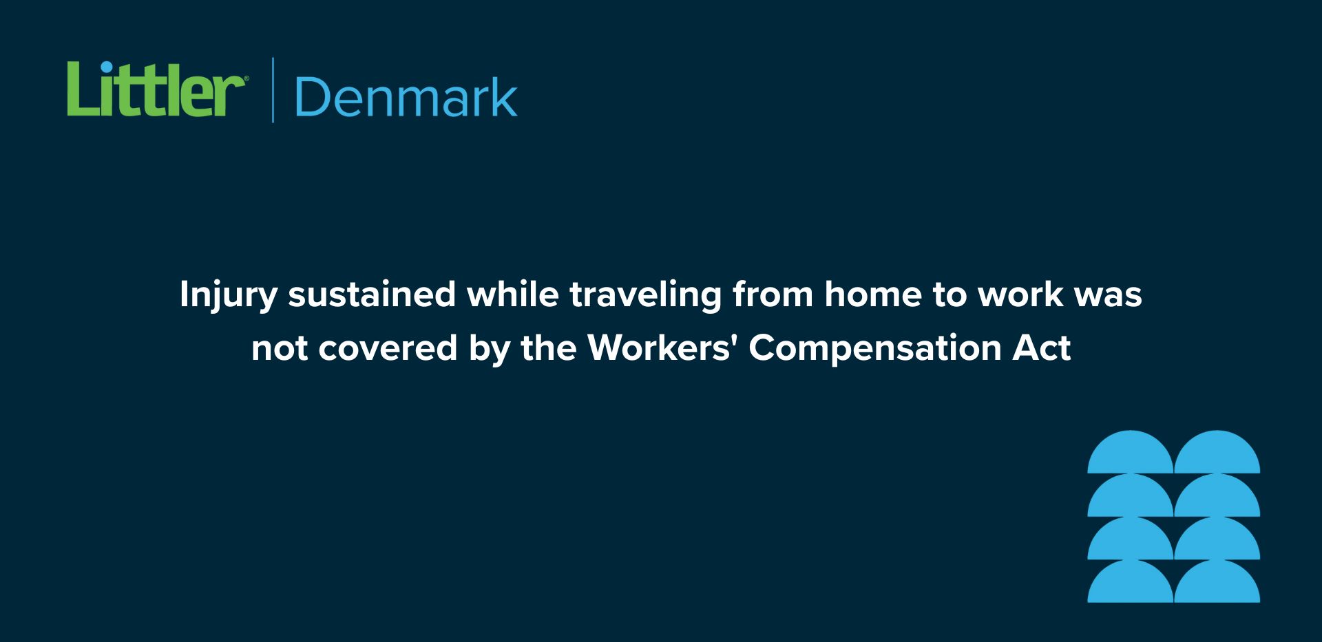 Skade under transport fra hjem til arbejde var ikke omfattet af arbejdsskadesikringsloven